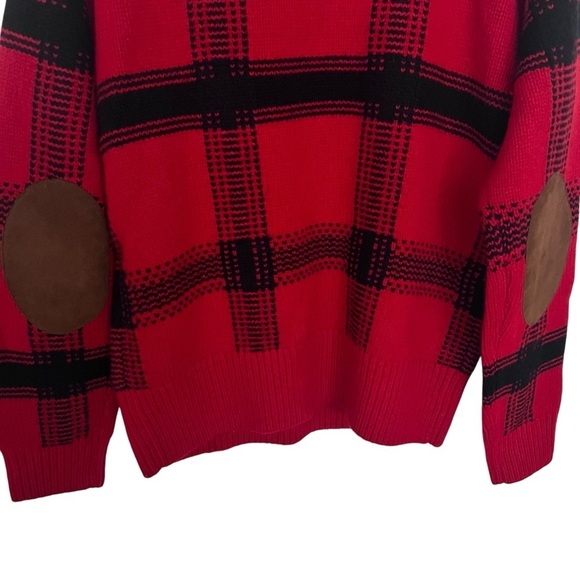 Polo Ralph Lauren Red Wool Blend Yankees Plaid Sweater - Picture 7 of 15